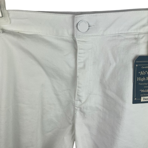 Democracy | White Ab-Solution High Rise Raw Hem Shorts New - Picture 2 of 9